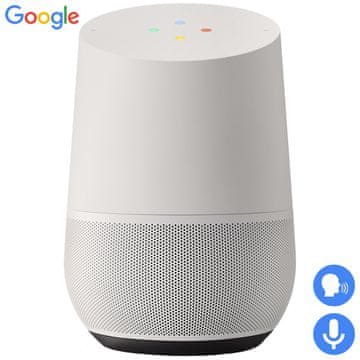 Google Home White Slate zvočnik, Bluetooth, Google Asistant, glasovni pomočnik, glasovno upravljanje, WiFi, bel