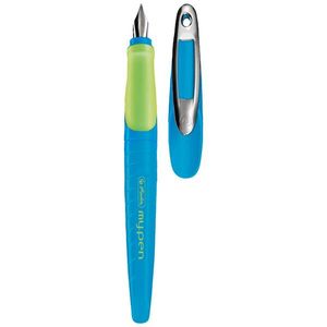 My.Pen nalivno pero, na blistru, modro-zeleno