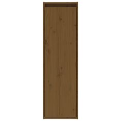 Vidaxl Stenska omara, medeno rjava, 30x30x100 cm, borov les