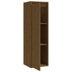 Vidaxl Stenska omara, medeno rjava, 30x30x100 cm, borov les