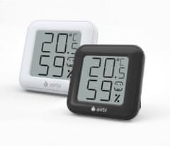 Airbi Sobni termometer in higrometer SMILE, črn - odprta embalaža