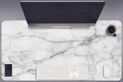 Decormat Podloga za pisalno mizo Siv marmor 100x50 cm 