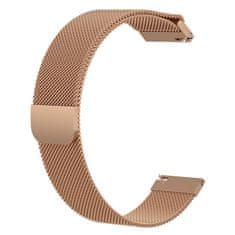 BStrap Milanese pašček za Garmin Vivoactive 4s, rose gold