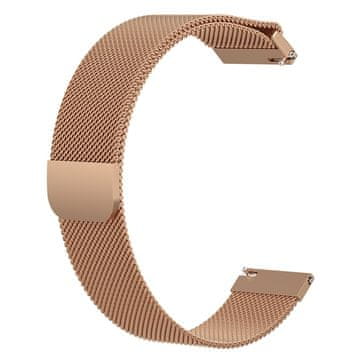BStrap NEOGO SmartWatch Glam / Glam 2 Milanese pašček, Rose Gold