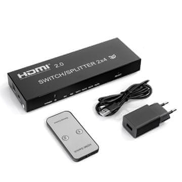 shumee Spacetronik SPH-M241 4K 60Hz HDMI 2/4 Matrix