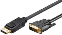 Kabel Display Port DP - DVI-D (24 pinov) Goobay 3 m