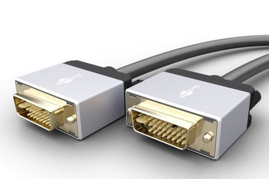 DVI-D - DVI-D (24+1 pin) DL Goobay Plus kabel 5m