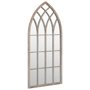 Vidaxl Vrtno ogledalo peščeno 70x30 cm železno za zunanjo uporabo