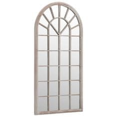 Vidaxl Vrtno ogledalo peščeno 90x45 cm železno za zunanjo uporabo