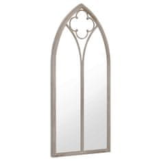 Vidaxl Vrtno ogledalo peščeno 100x45 cm železno za zunanjo uporabo