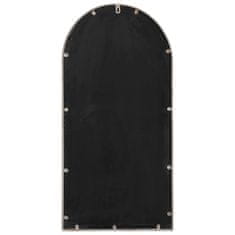 Vidaxl Vrtno ogledalo peščeno 90x45 cm železno za zunanjo uporabo