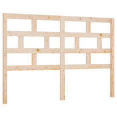 Vidaxl Posteljno vzglavje 126x4x100 cm trdna borovina