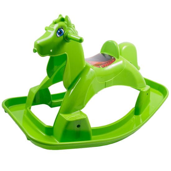 Doloni Plastični gugalni konjiček Zeleni