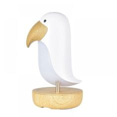 Rabbit&Friends Bird lesena lučka, z Bluetooth zvočnikom, bela