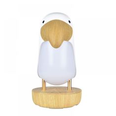 Rabbit&Friends Bird lesena lučka, z Bluetooth zvočnikom, bela