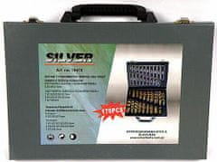 Silver METAL TITAN Vrtalnik KPL.170pcs. /SILVER