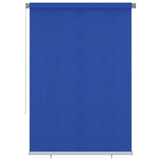 Vidaxl Zunanje rolo senčilo 160x230 cm modro HDPE