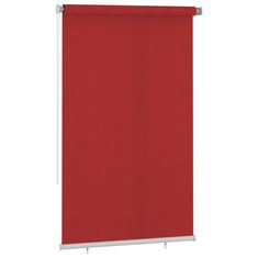 Vidaxl Zunanje rolo senčilo 140x230 cm rdeče HDPE