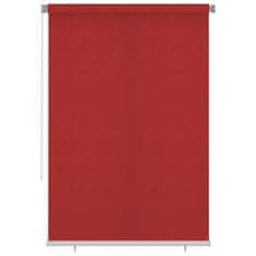 Vidaxl Zunanje rolo senčilo 160x230 cm rdeče HDPE