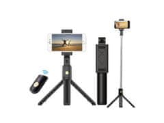 Alum online Selfie palica z bluetoothom, stojalom, stojalom 3v1 - K07