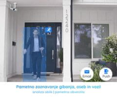 Reolink Duo WiFi kamera, dva objektiva, 2K Super HD, WiFi, 150° snemalni kot, IR nočno snemanje, LED reflektorji, aplikacija, dvosmerna komunikacija