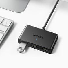 Ugreen CM409 Switch adapter 3x USB 2.0, črna