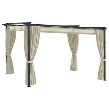 Vidaxl Paviljon 4x3 m krem