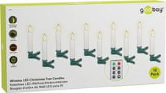 LED sveče za božično drevo Goobay 1.5x10cm KIT 10x