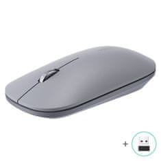 Ugreen Priročna brezžična računalniška miška USB sive barve