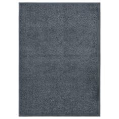 Vidaxl Preproga s kratkimi lasmi, 140 x 200 cm, antracit