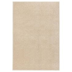 Vidaxl Preproga s kratkim lasom, 160 x 230 cm, bež