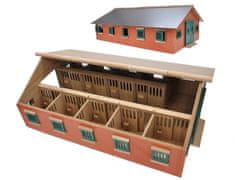 Kids Globe Kmetijski hlevi za konje leseni 62x43x22 cm 1:32 v škatli