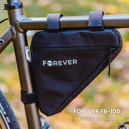  Forever FB-100 kolesarska torba, 20 x 19 x 4 cm, črna