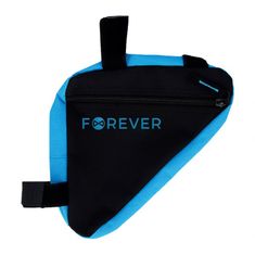 Forever FB-100 kolesarska torba, 20x19x4 cm, odporna na vodo, črno-modra