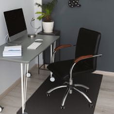 Decormat Podloga za pod stol Črna barva 120x90 cm 2 cm 