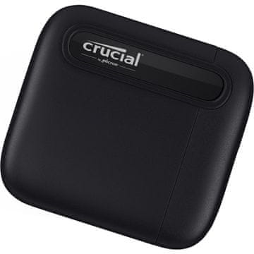 Crucial X6 SSD disk, 1 TB, zunanji, črn (CT1000X6SSD9)