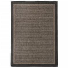Vidaxl Zunanja preproga z ravnim tkanjem, 200x280 cm, temno rjava