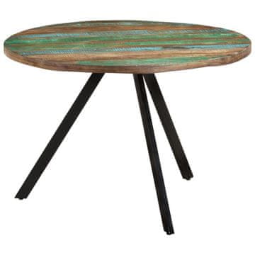 Vidaxl vidaXL Jedilna miza 110x75 cm masivni predelani les