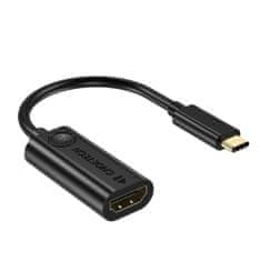 Choetech HUB-H04 adapter USB-C Thunderbolt 3 / HDMI 2.0 4K 60Hz M/F, črna