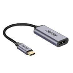 Choetech HUB-H10 adapter USB-C / HDMI 4K 60Hz M/F, siva