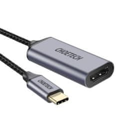 Choetech HUB-H10 adapter USB-C / HDMI 4K 60Hz M/F, siva