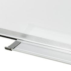 Vidaxl Magnetna piši-briši tabla bela 90x60 cm jeklo