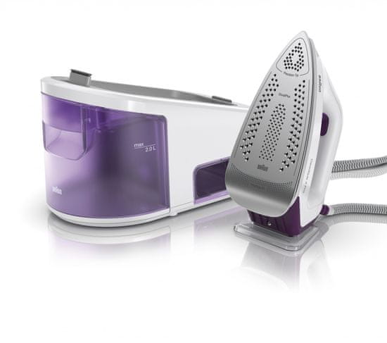 Calor Centrale Vapeur Braun CareStyle 3 Pro IS 3155 VI Centrale Vapeur, Avec Semelle FreeGlide-3D, 2400 W, Pression De La Pompe 6,5 Bar, Effet Pressing 430 G/min, Vapeur Verticale, Réservoir D'eau 2