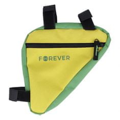 Forever FB-100 kolesarska torba, 20x19x4 cm, odporna na vodo, rumeno-zelena