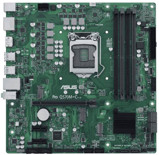 ASUS Pro Q570M-C osnovna plošča, LGA1200, mATX, DDR4 (90MB1700-M0EAYC)