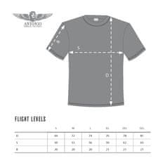 ANTONIO T-shirt z letalskim simbolom FLIGHT LEVELS, S