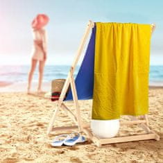 Svilanit Fish plažna brisača, 80x160 cm, rumena