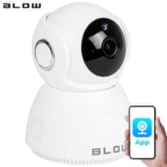 Blow H-265 IP kamera, Wi-Fi, 1080p Full HD, 5 MP, vrtljiva, nočno snemanje, bela - rabljeno
