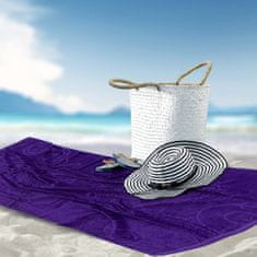 Svilanit Rose plažna brisača, 80x160 cm, vijolična