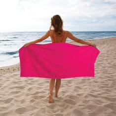Svilanit Shell plažna brisača, 80x160 cm, ciklam